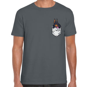 Pocket Doberman T-shirt