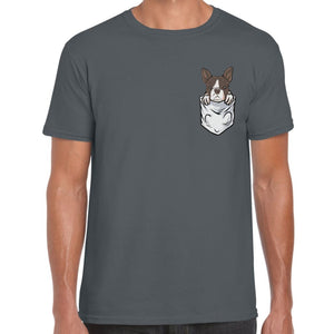 Pocket French Bulldog T-shirt