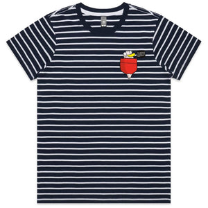 Pocket Quack Ladies Striped T-shirt