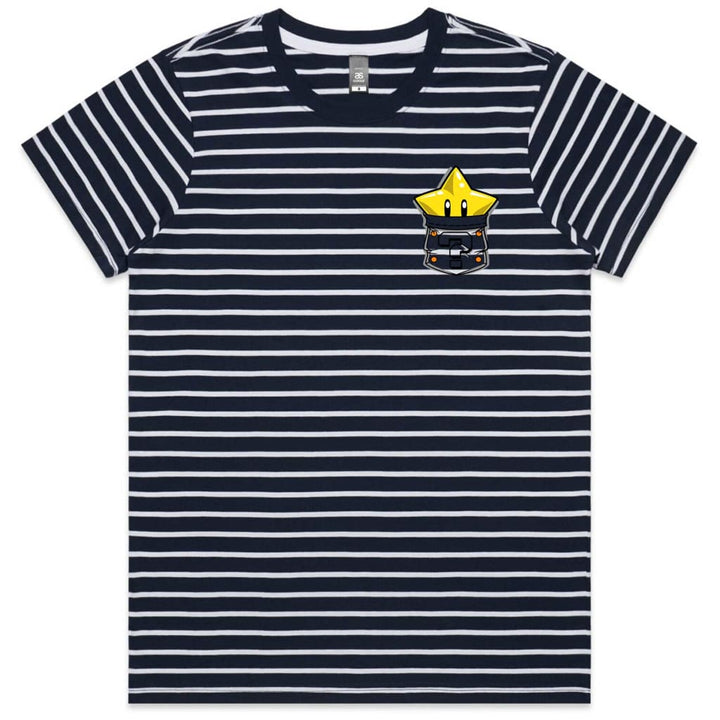 Pocket Star Ladies Striped T-shirt