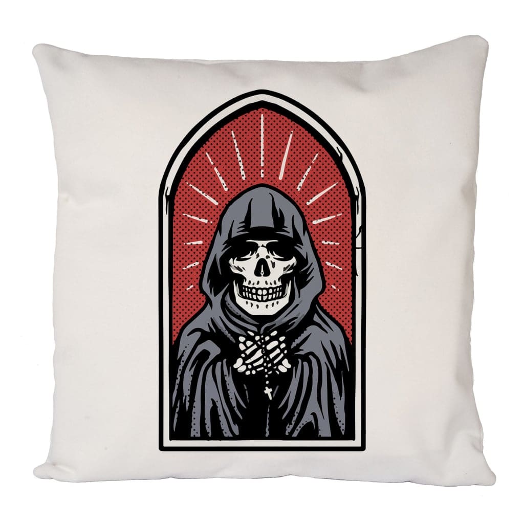 Praying Skeleton Cushion Cover