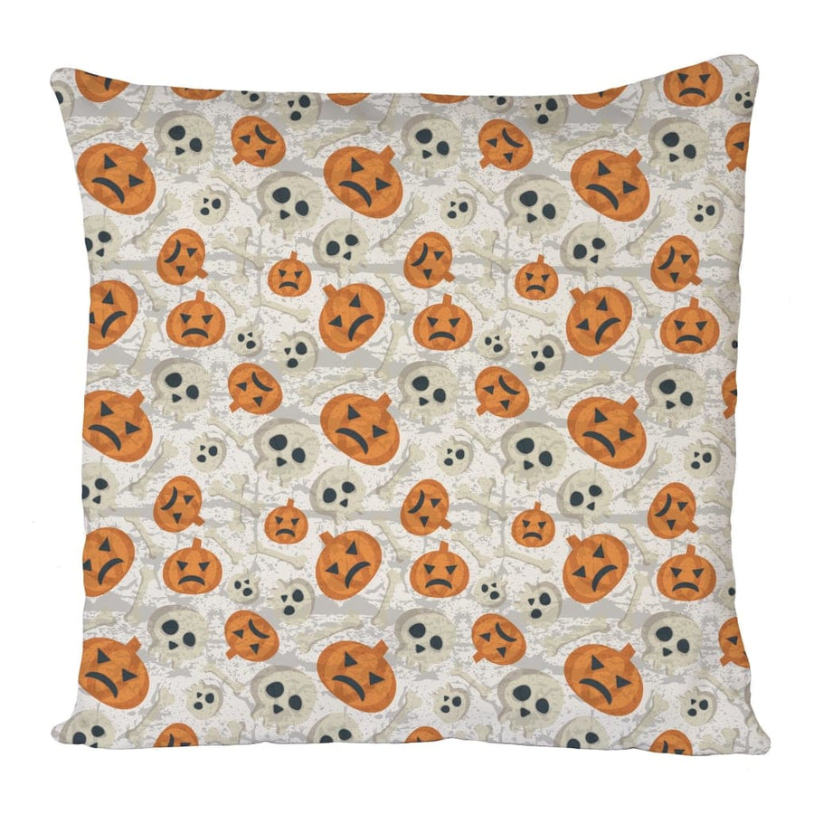 Pumpkin Skull Cushion Cover