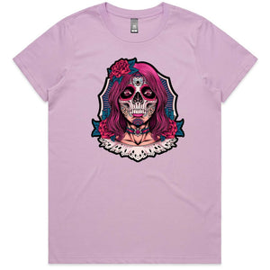 Purple Sugar Lady Ladies T-shirt