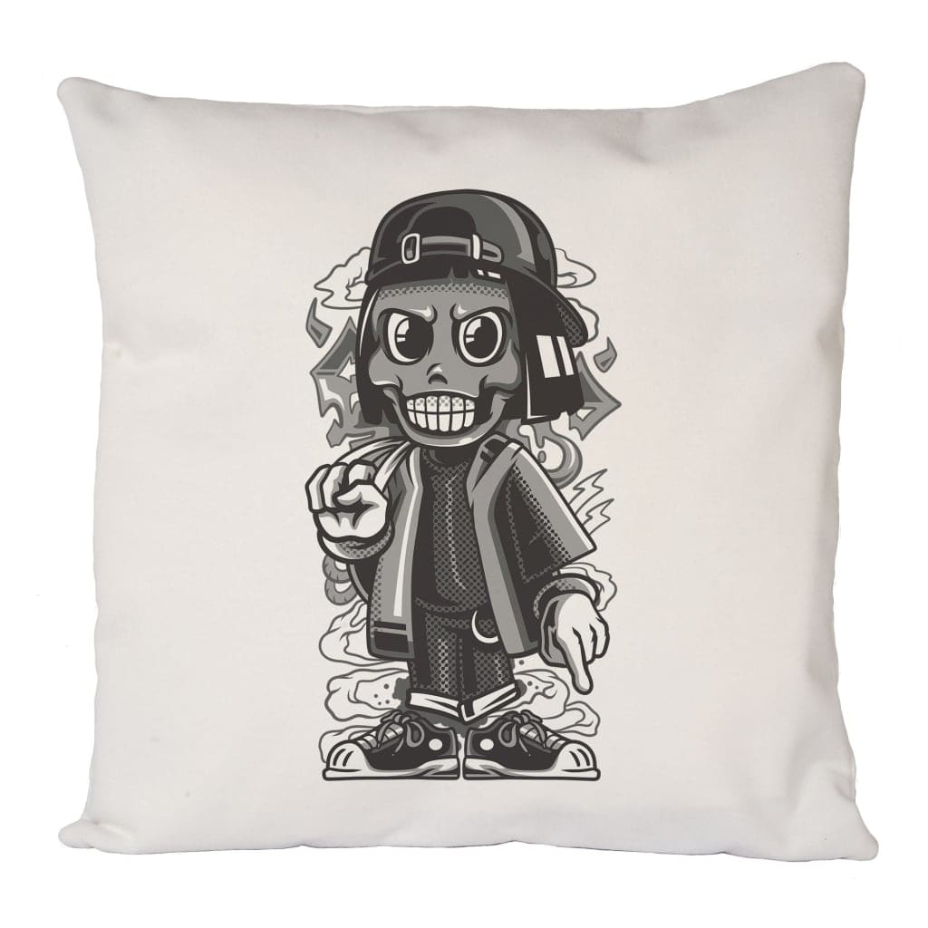 Rapper Skull Cushion Cover