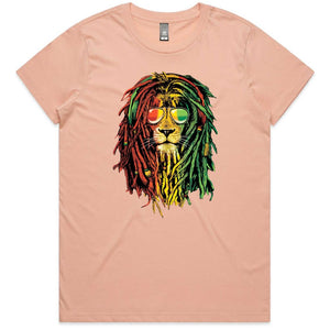 Rasta Lion Ladies T-shirt