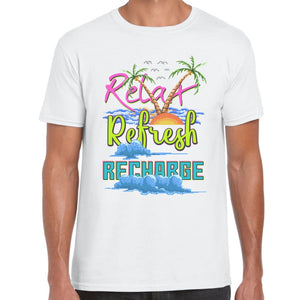 Relax Refresh Recharge T-shirt