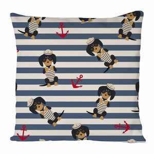 Sailor Dogs Cushion Cover