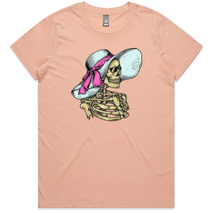 Skeleton Lady Ladies T-shirt