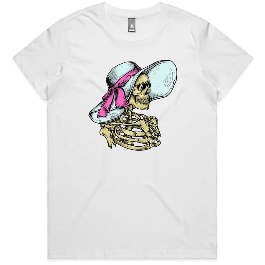 Skeleton Lady Ladies T-shirt