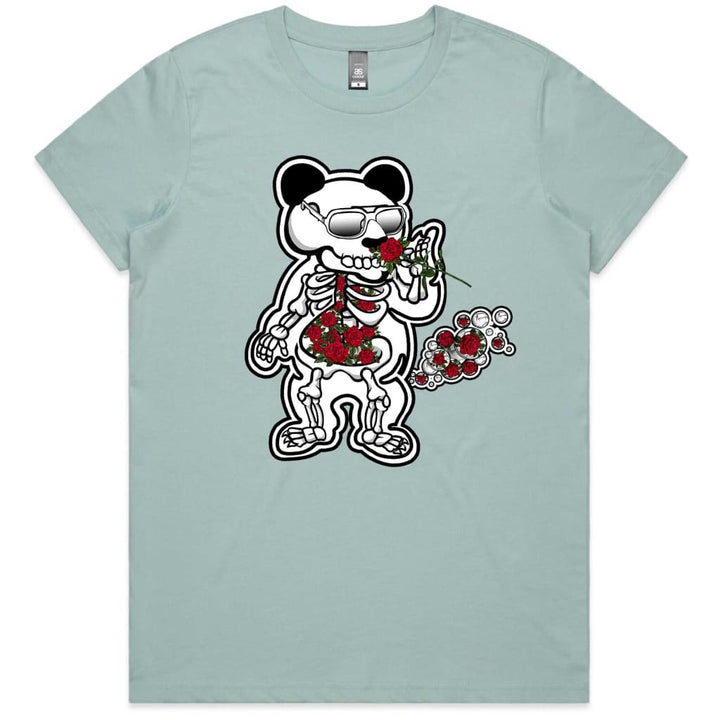 Skeleton Panda Ladies T-shirt