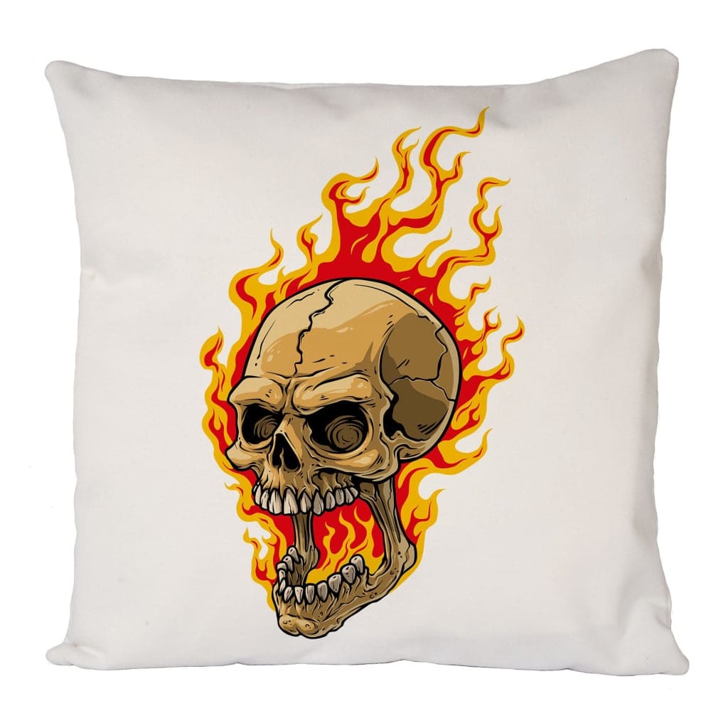 Skull Flame Cushion Cover