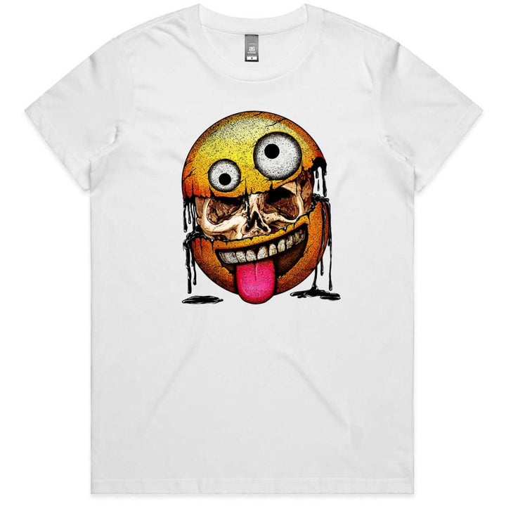 Smiley Skull Ladies T-shirt