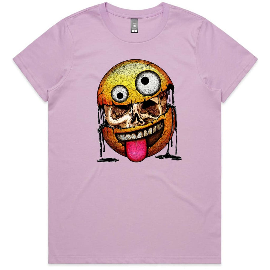 Smiley Skull Ladies T-shirt