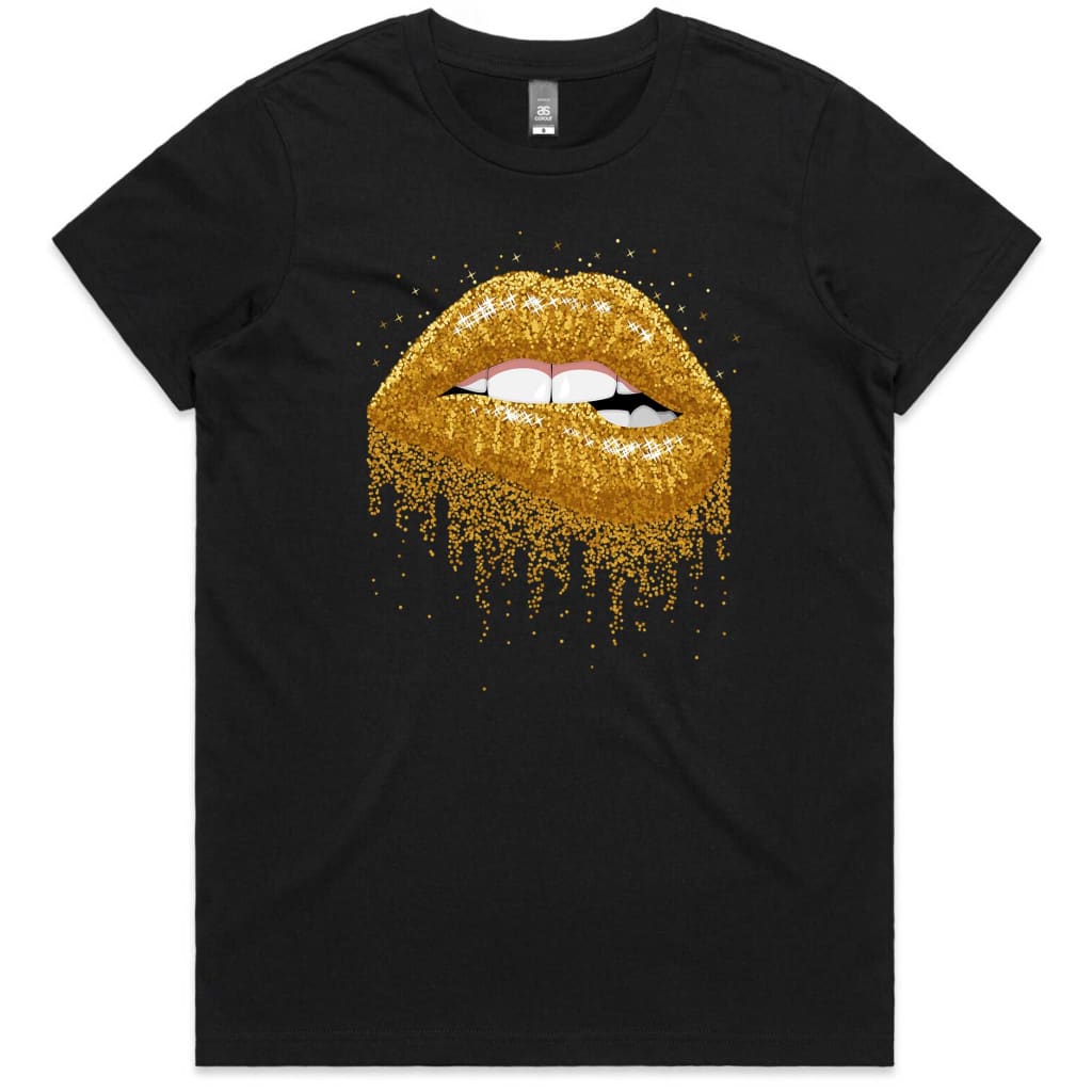 Sparkly Lips Ladies T-shirt