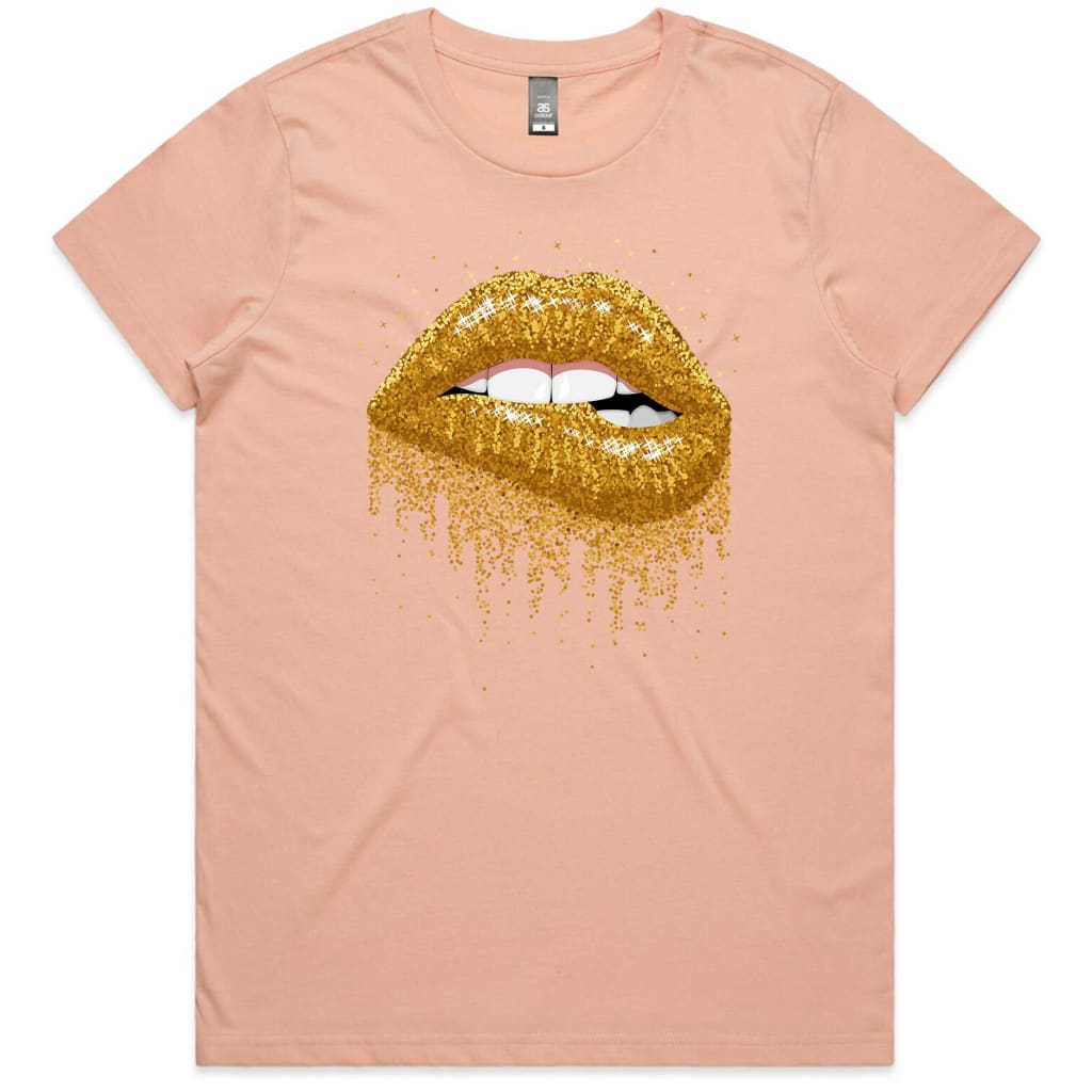 Sparkly Lips Ladies T-shirt