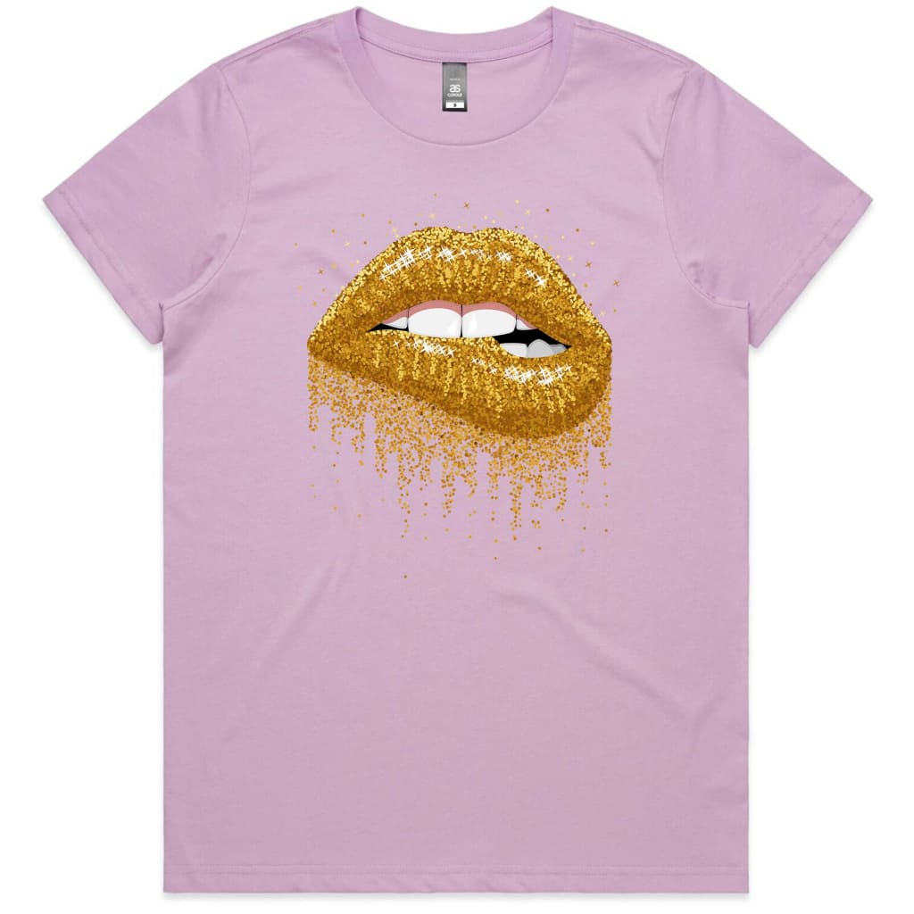 Sparkly Lips Ladies T-shirt