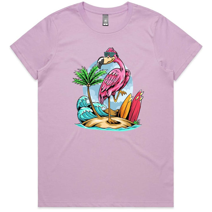 Summer Flamingo Ladies T-shirt