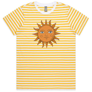 Sun Face Ladies Striped T-shirt