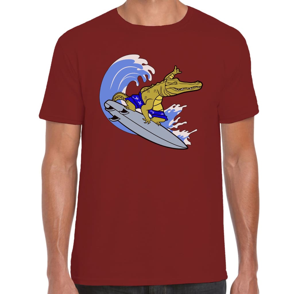 Surfing Crocodile T-shirt