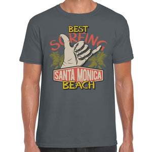 Surfing Santa Monica Beach T-shirt