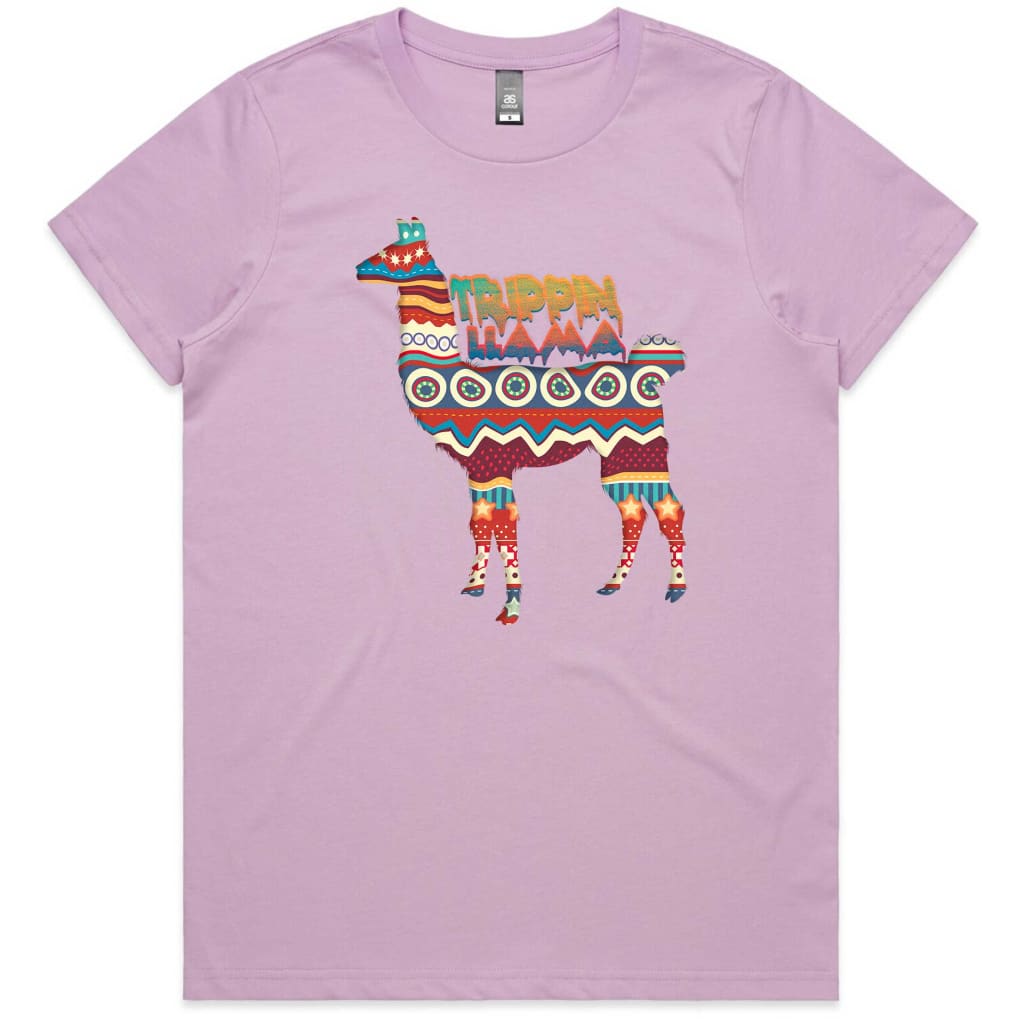 Trippin Llama Ladies T-shirt