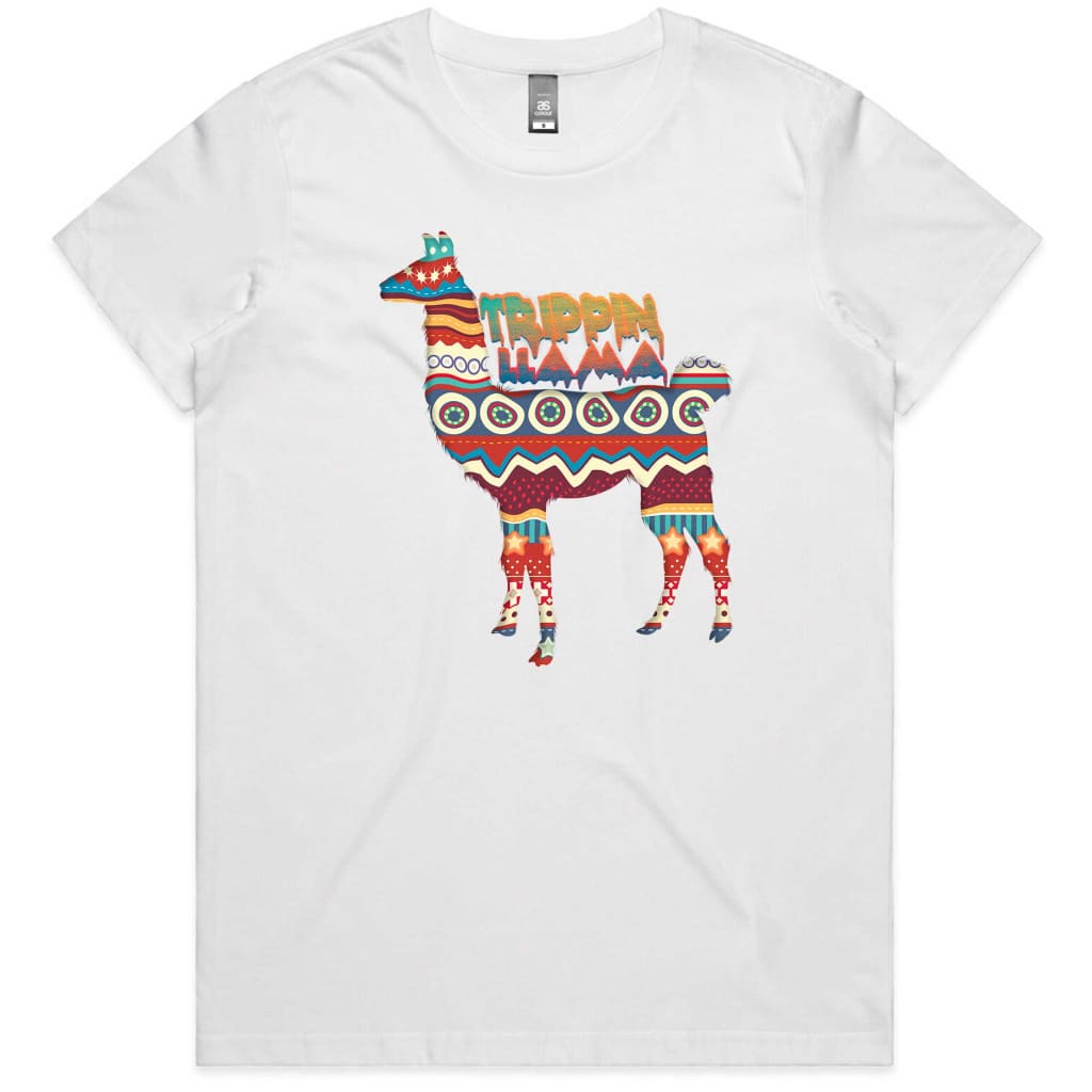 Trippin Llama Ladies T-shirt