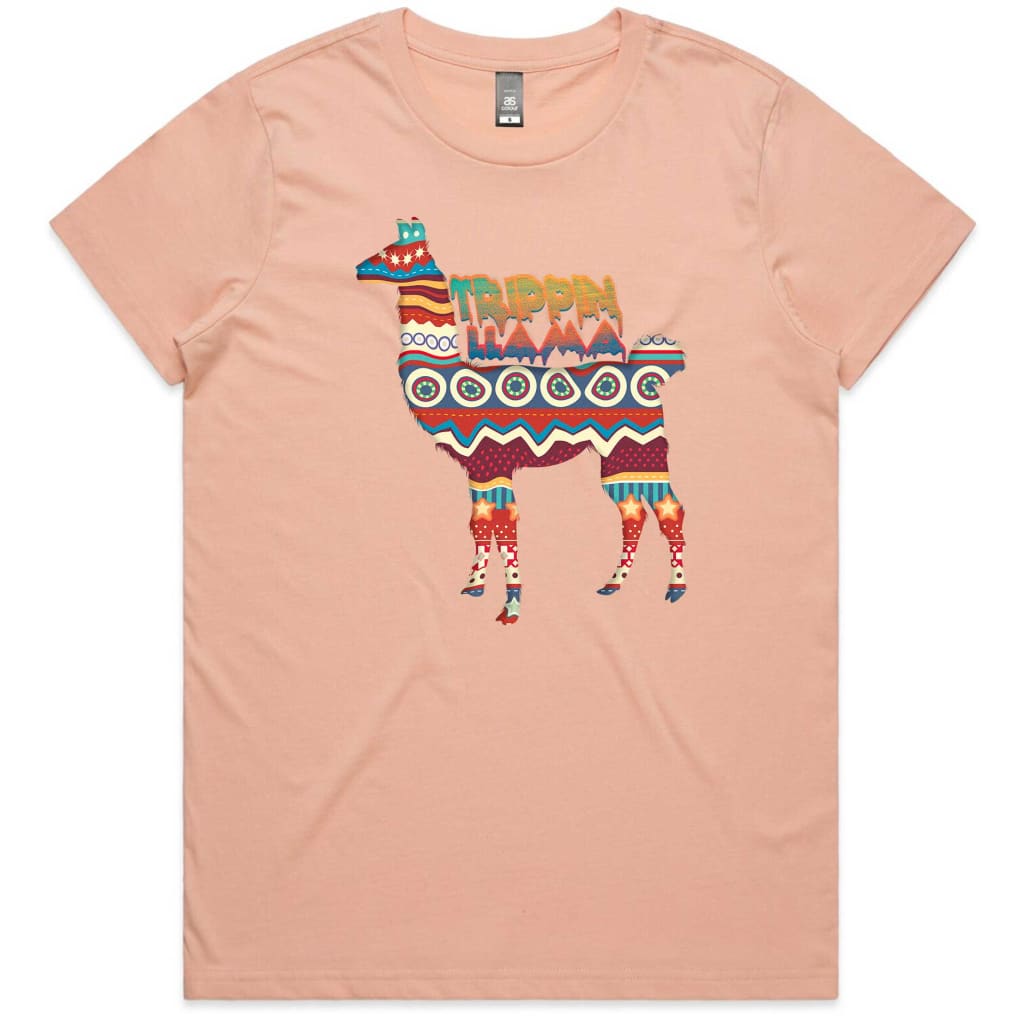 Trippin Llama Ladies T-shirt