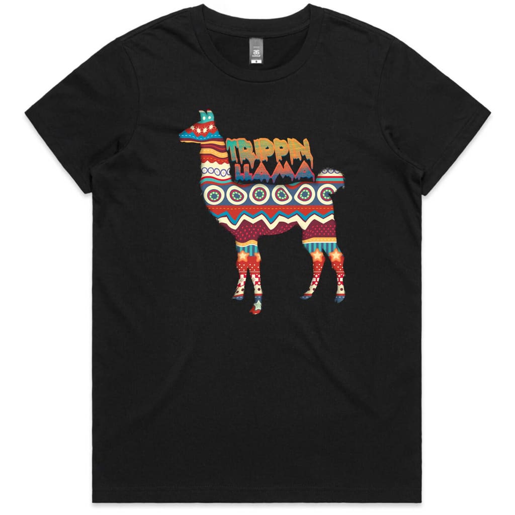 Trippin Llama Ladies T-shirt