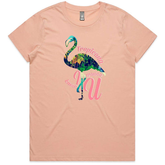 Tropicana Flamingo Ladies T-shirt