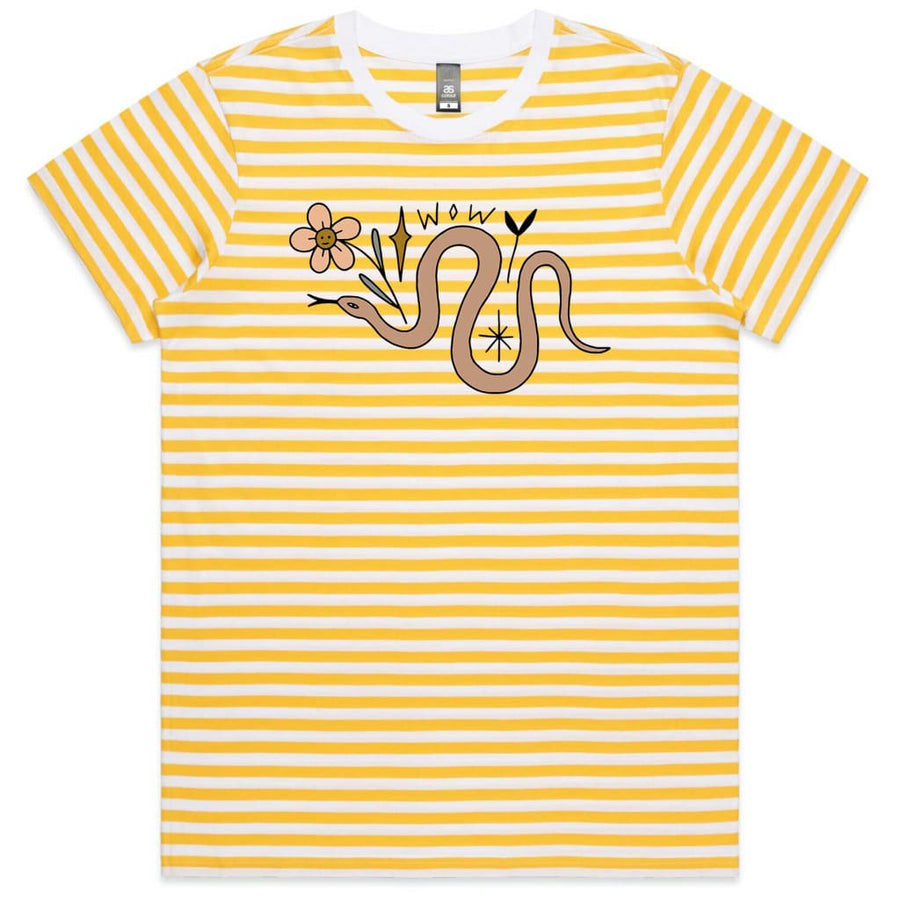 Wow Snake Ladies Striped T-shirt