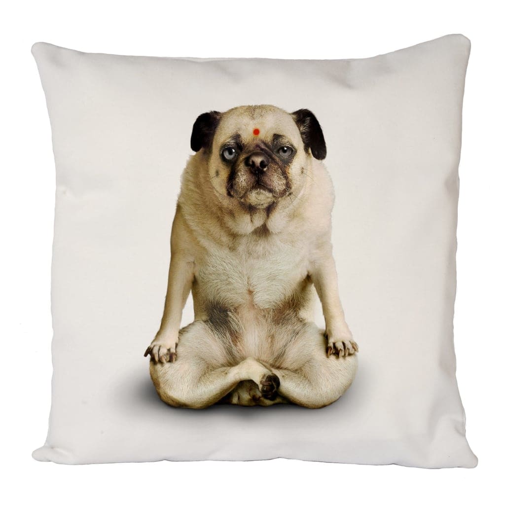 Yoga Pug Cushion Cover