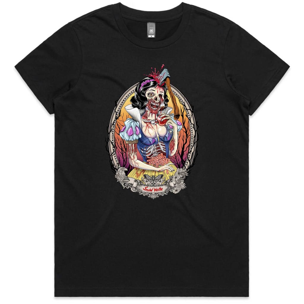 Zombie Snowwhite Ladies T-shirt